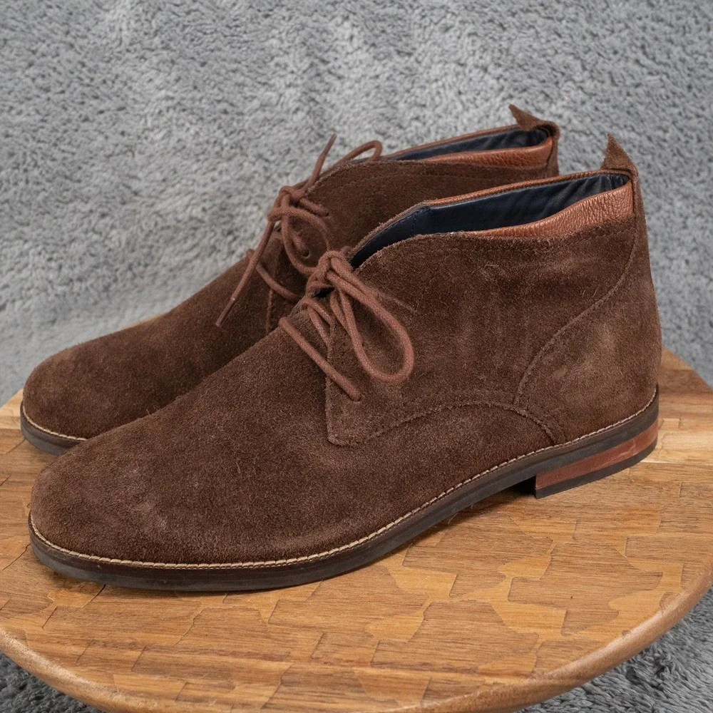 Cole Haan Ogden Boot Mens 11 Brown Good Suede Chukka Lace Up C26393